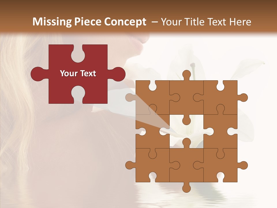 Bare Woman Looking PowerPoint Template