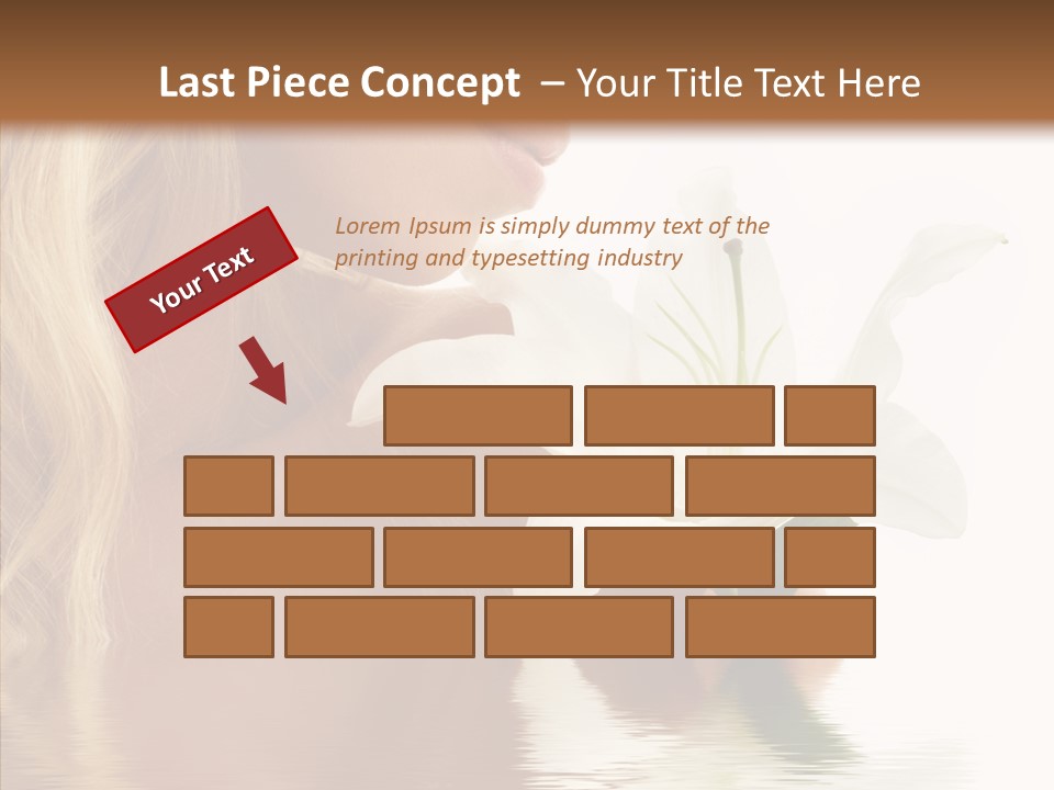 Bare Woman Looking PowerPoint Template