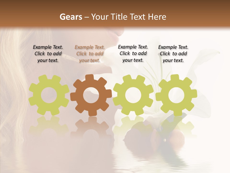 Bare Woman Looking PowerPoint Template