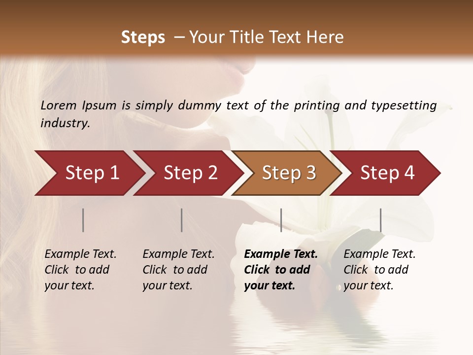 Bare Woman Looking PowerPoint Template