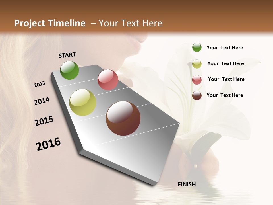 Bare Woman Looking PowerPoint Template