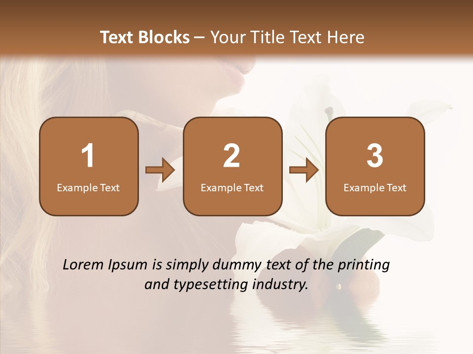 Bare Woman Looking PowerPoint Template