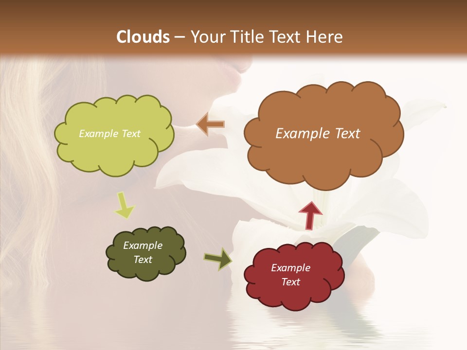 Bare Woman Looking PowerPoint Template