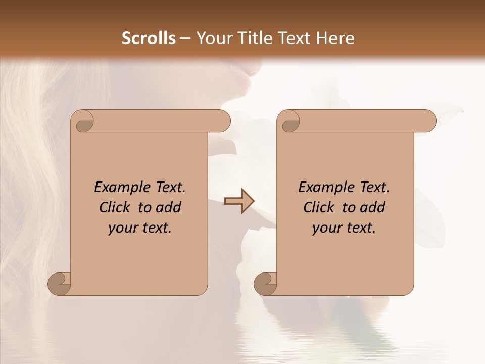 Bare Woman Looking PowerPoint Template