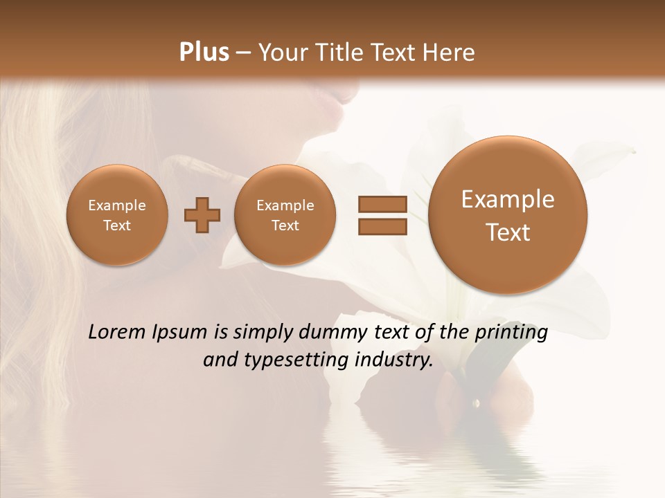 Bare Woman Looking PowerPoint Template