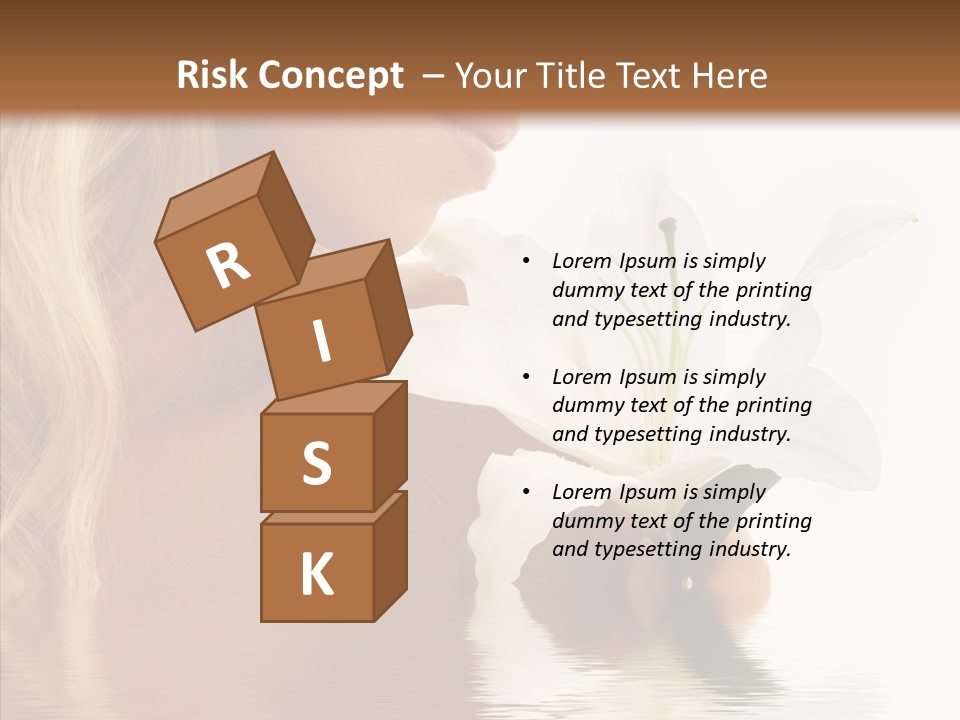 Bare Woman Looking PowerPoint Template