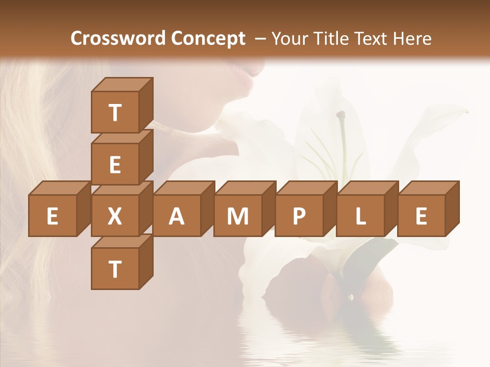 Bare Woman Looking PowerPoint Template