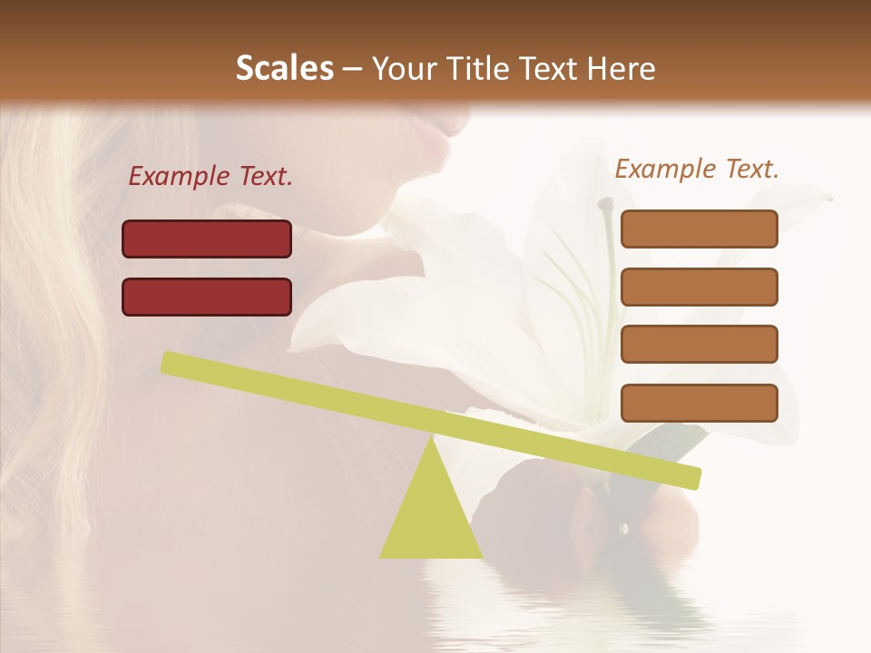 Bare Woman Looking PowerPoint Template