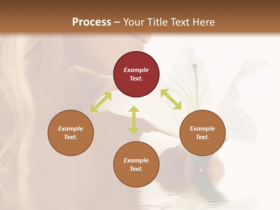 Bare Woman Looking PowerPoint Template