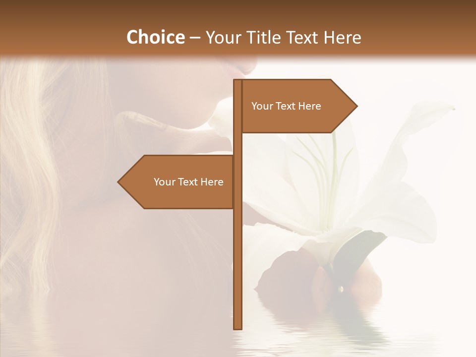 Bare Woman Looking PowerPoint Template