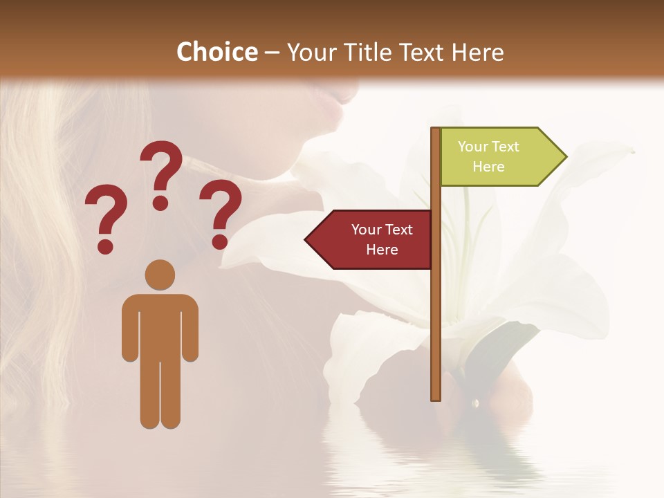 Bare Woman Looking PowerPoint Template