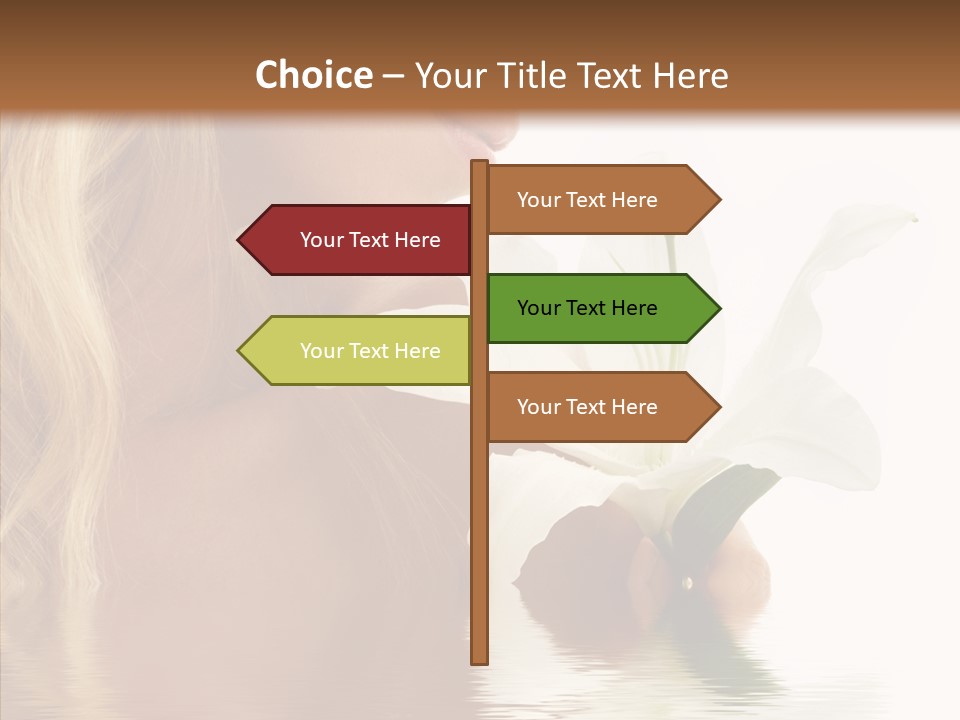 Bare Woman Looking PowerPoint Template