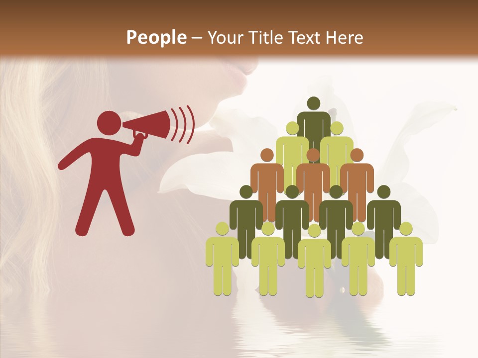 Bare Woman Looking PowerPoint Template