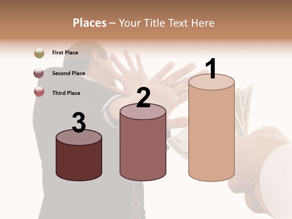 Uncorrupted Refusal Earn PowerPoint Template