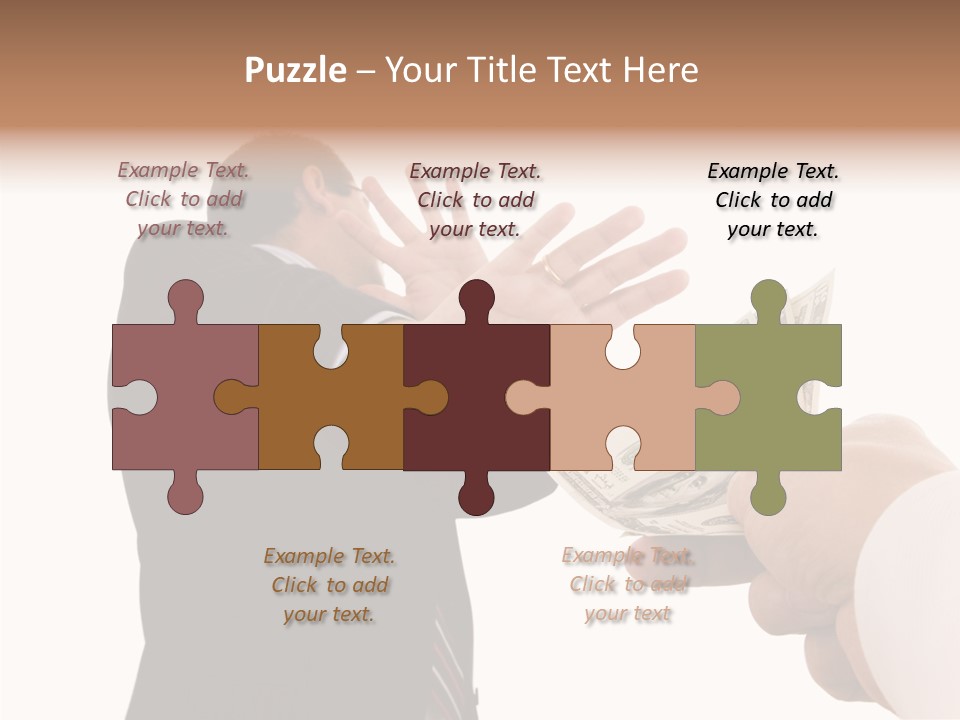 Uncorrupted Refusal Earn PowerPoint Template