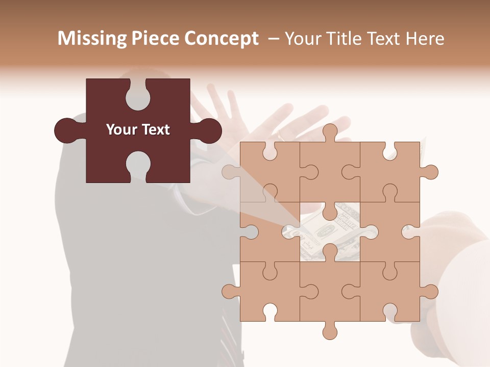 Uncorrupted Refusal Earn PowerPoint Template