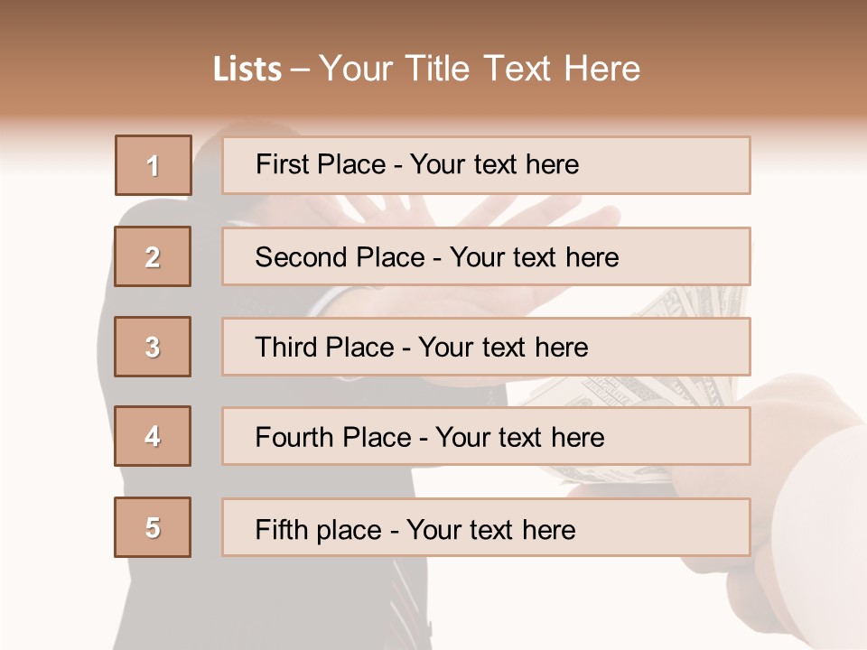 Uncorrupted Refusal Earn PowerPoint Template