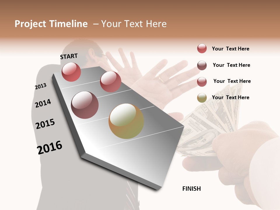 Uncorrupted Refusal Earn PowerPoint Template