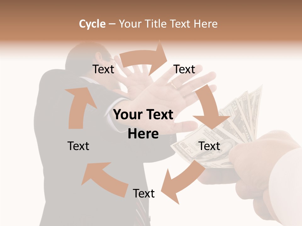 Uncorrupted Refusal Earn PowerPoint Template