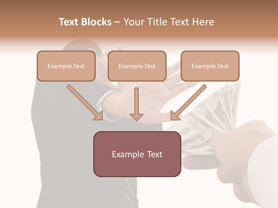 Uncorrupted Refusal Earn PowerPoint Template