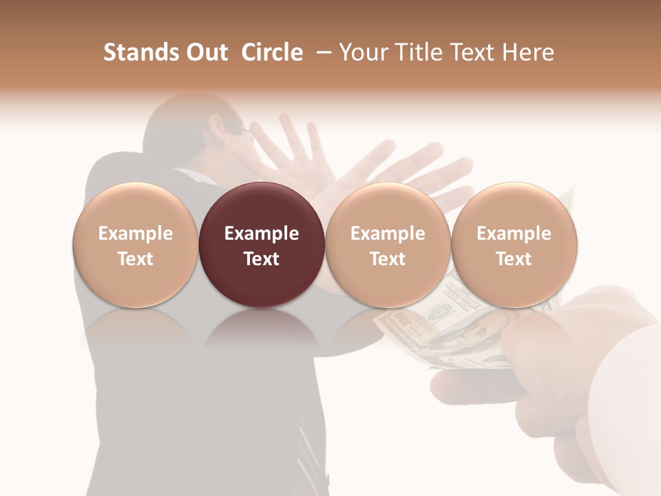 Uncorrupted Refusal Earn PowerPoint Template