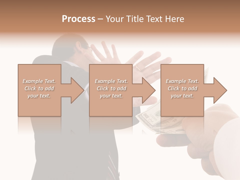 Uncorrupted Refusal Earn PowerPoint Template