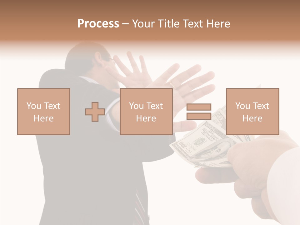 Uncorrupted Refusal Earn PowerPoint Template