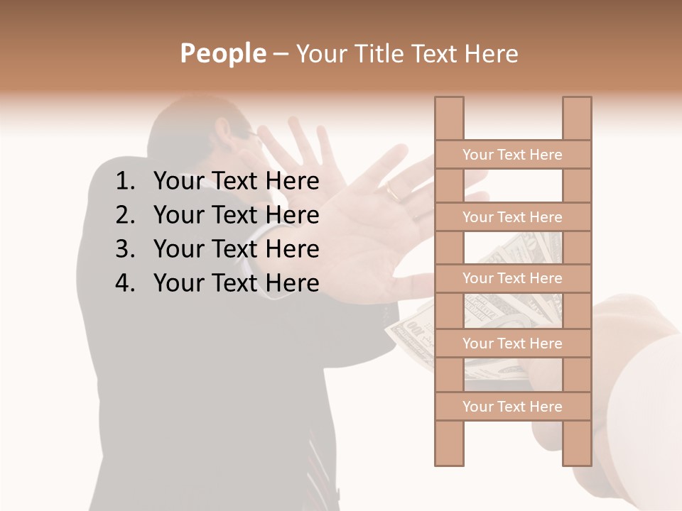 Uncorrupted Refusal Earn PowerPoint Template