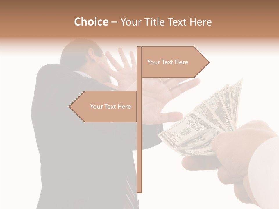 Uncorrupted Refusal Earn PowerPoint Template