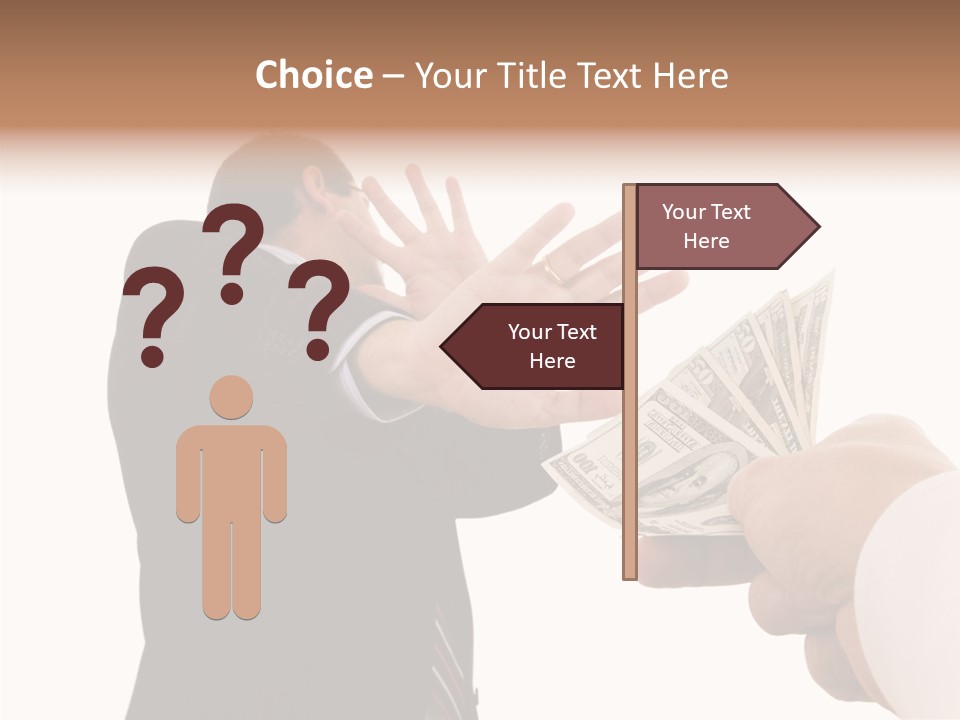 Uncorrupted Refusal Earn PowerPoint Template