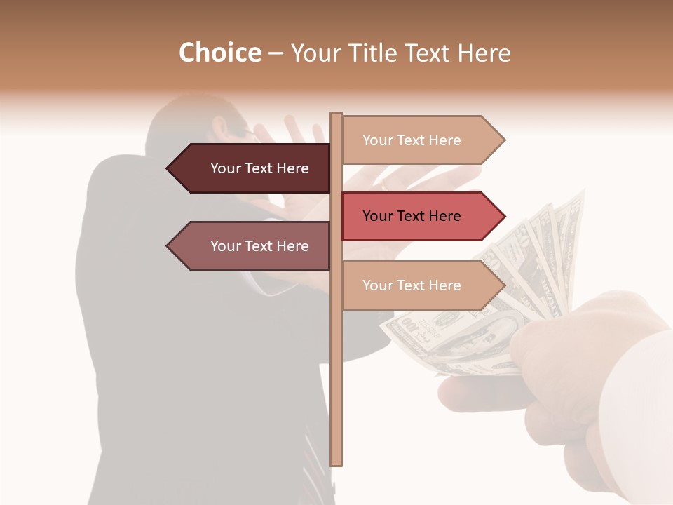 Uncorrupted Refusal Earn PowerPoint Template