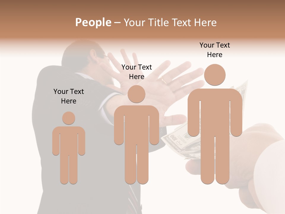 Uncorrupted Refusal Earn PowerPoint Template