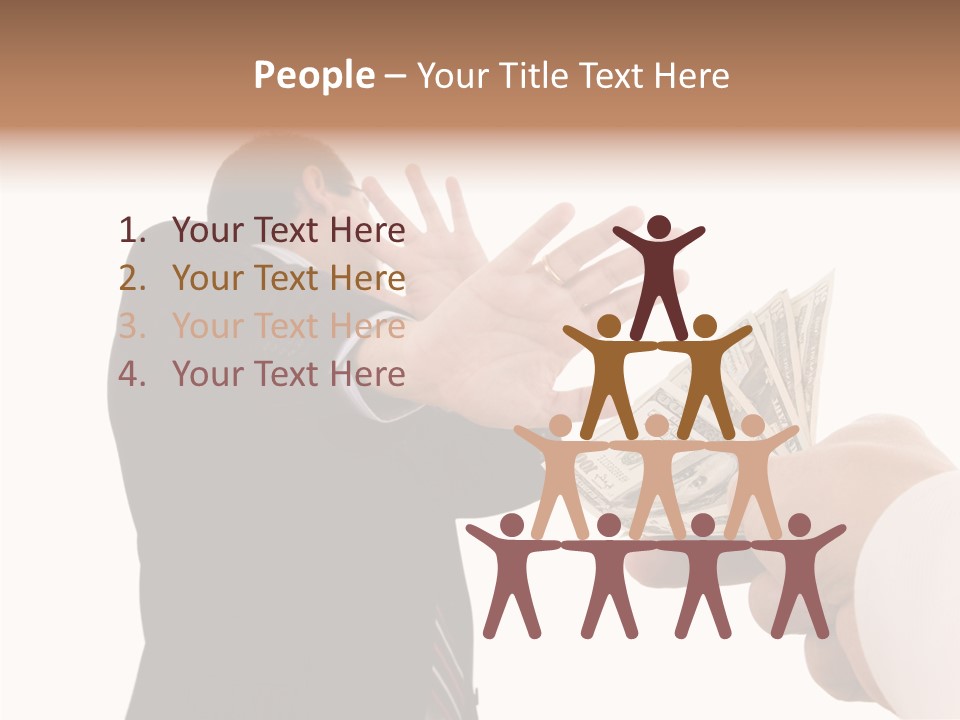 Uncorrupted Refusal Earn PowerPoint Template