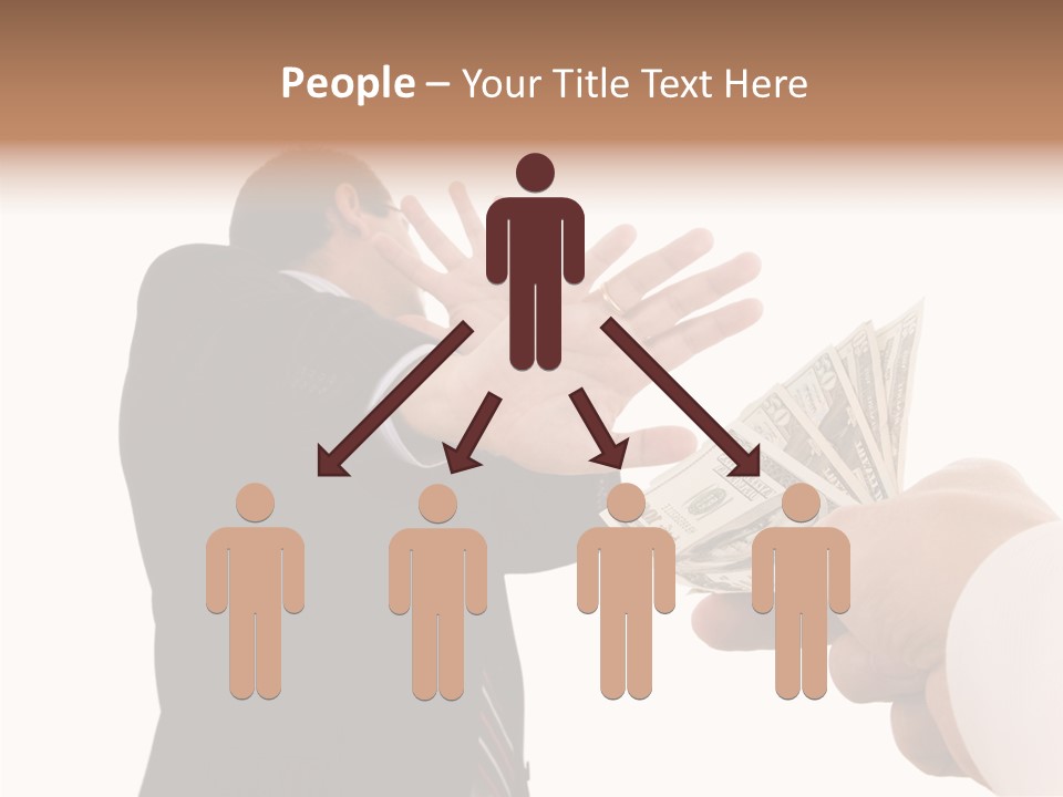 Uncorrupted Refusal Earn PowerPoint Template