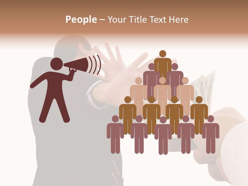 Uncorrupted Refusal Earn PowerPoint Template