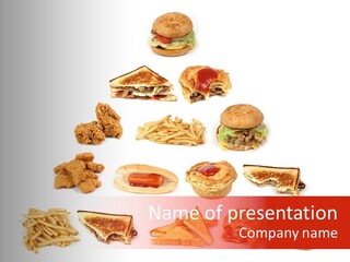 Object Food Nuggets PowerPoint Template