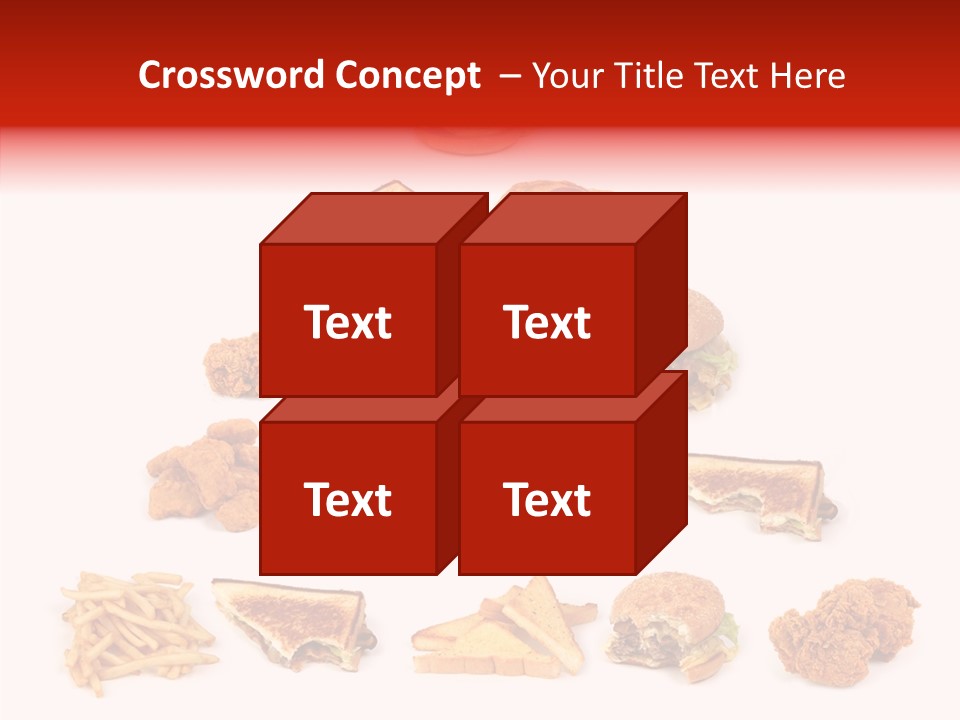 Object Food Nuggets PowerPoint Template