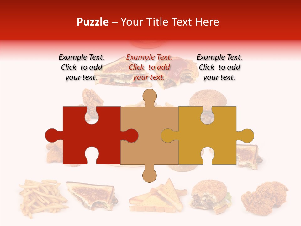 Object Food Nuggets PowerPoint Template