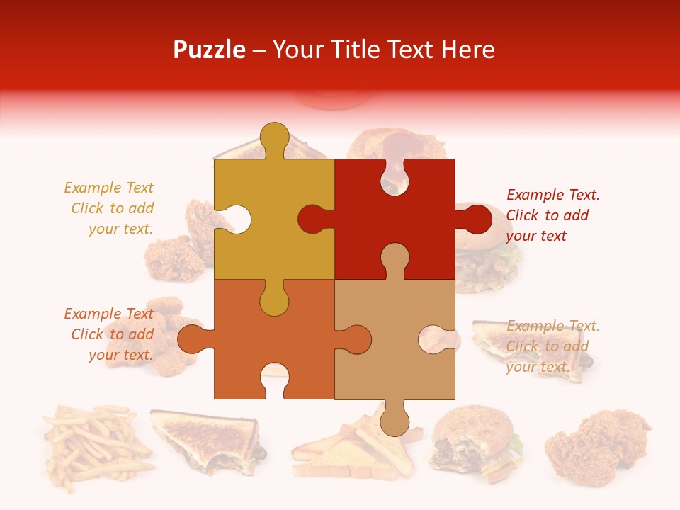 Object Food Nuggets PowerPoint Template