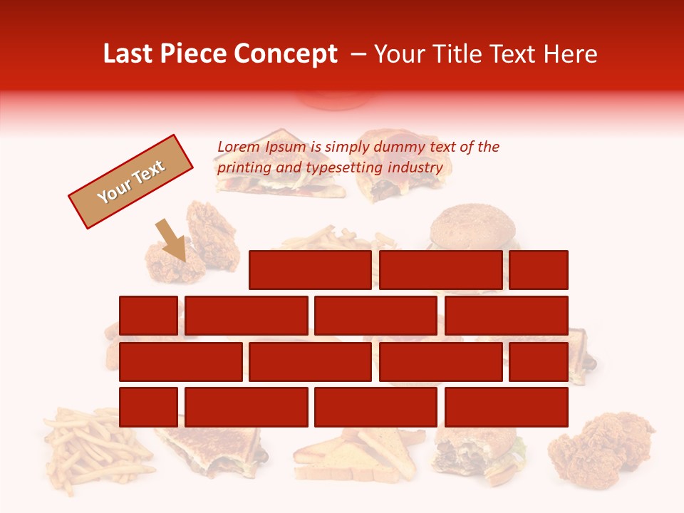 Object Food Nuggets PowerPoint Template