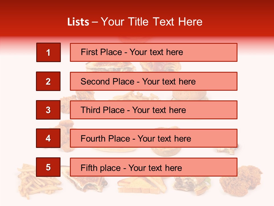 Object Food Nuggets PowerPoint Template
