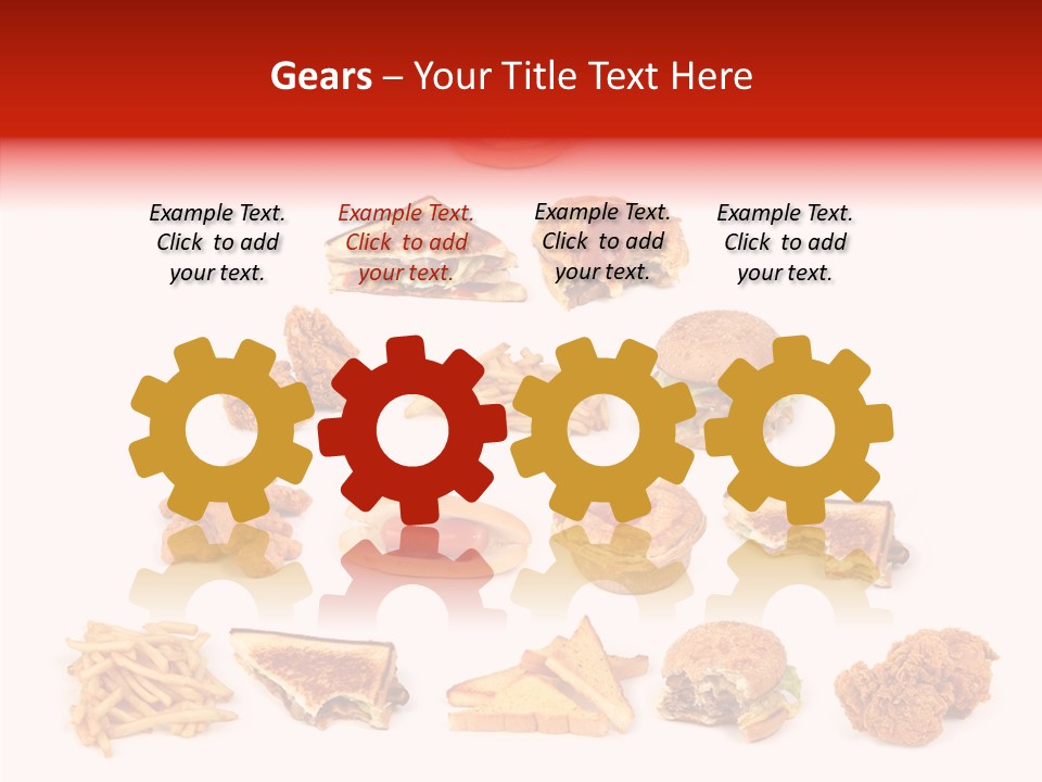 Object Food Nuggets PowerPoint Template