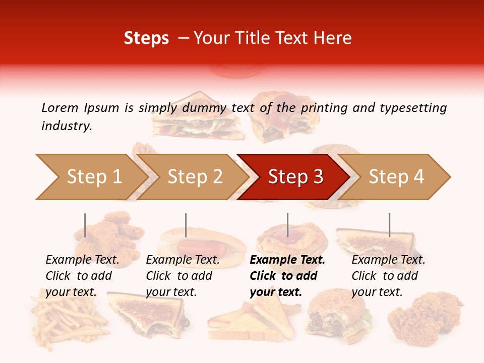 Object Food Nuggets PowerPoint Template