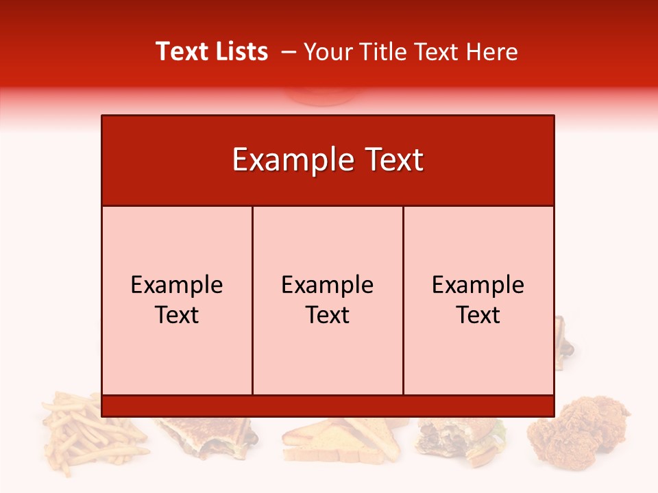 Object Food Nuggets PowerPoint Template