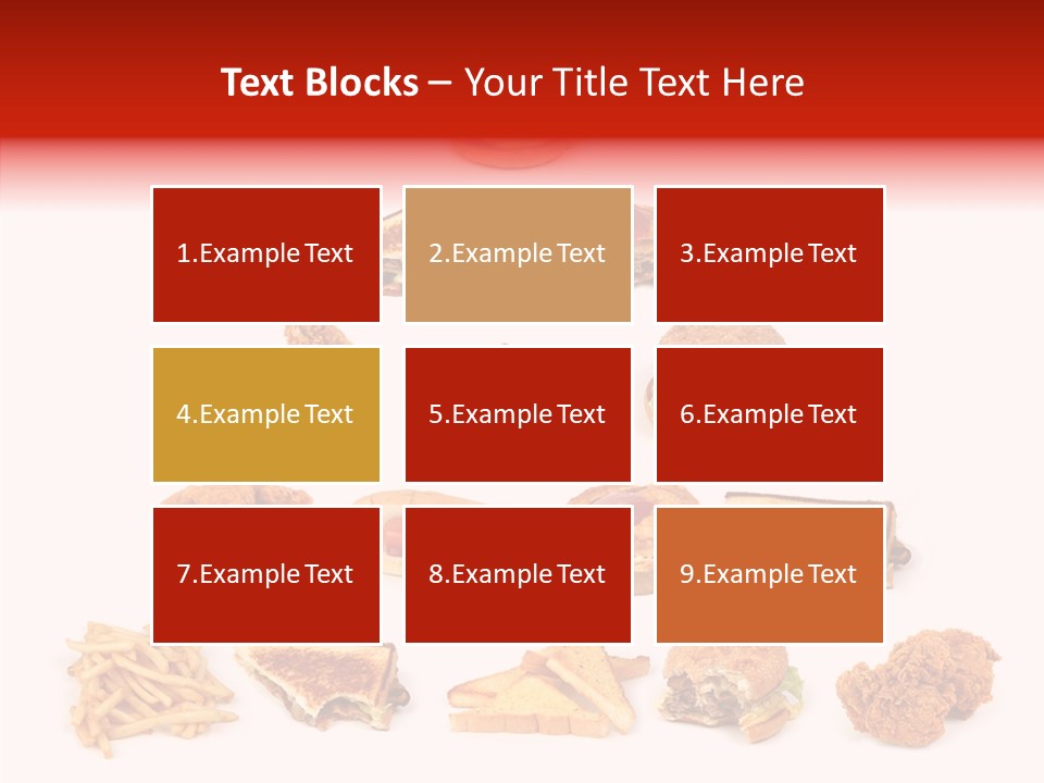 Object Food Nuggets PowerPoint Template