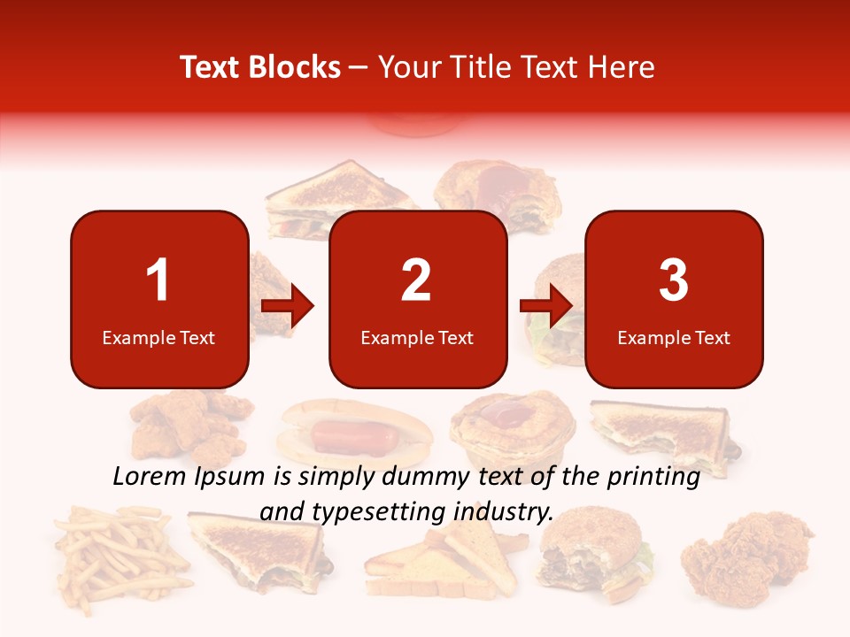 Object Food Nuggets PowerPoint Template