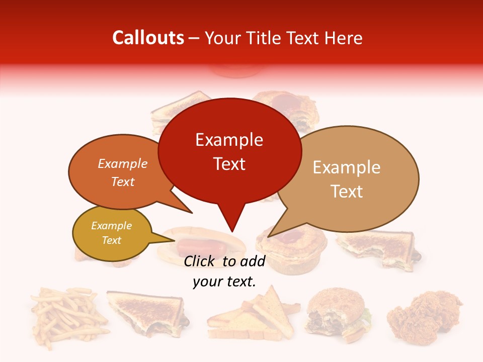Object Food Nuggets PowerPoint Template