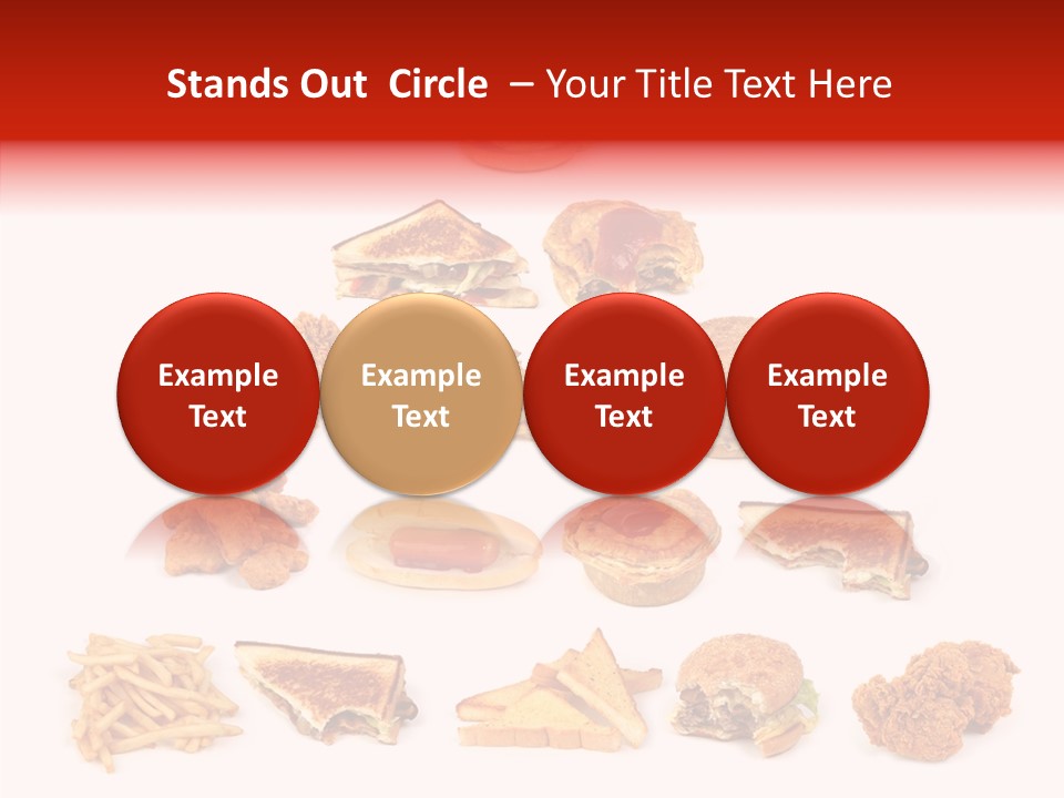Object Food Nuggets PowerPoint Template