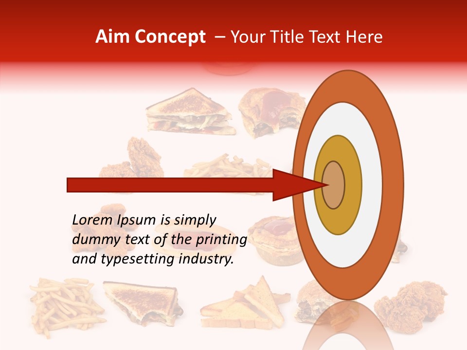 Object Food Nuggets PowerPoint Template
