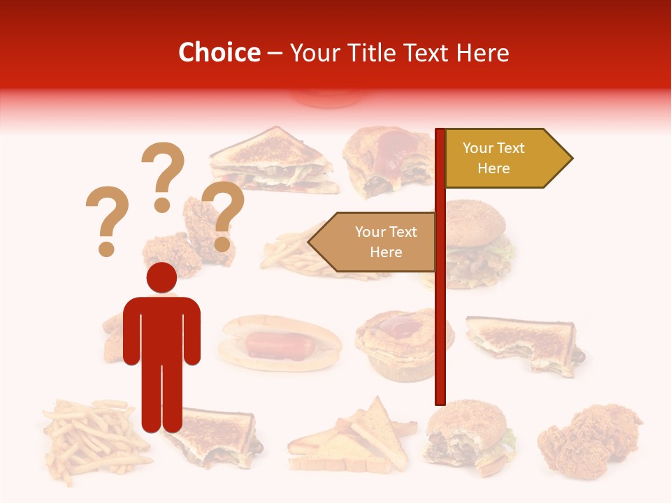 Object Food Nuggets PowerPoint Template